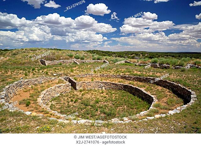 Gran Quivira, New Mexico - A kiva at the Gran Quivira (aka Las Humanas) ruins in Salinas Pueblo Missions National Monument