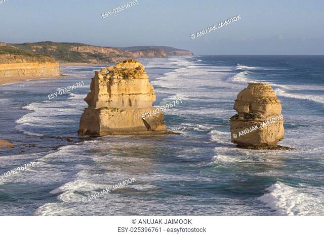 This photo was shot from Twelve Apostles which is on the Great Ocean Road, Australia