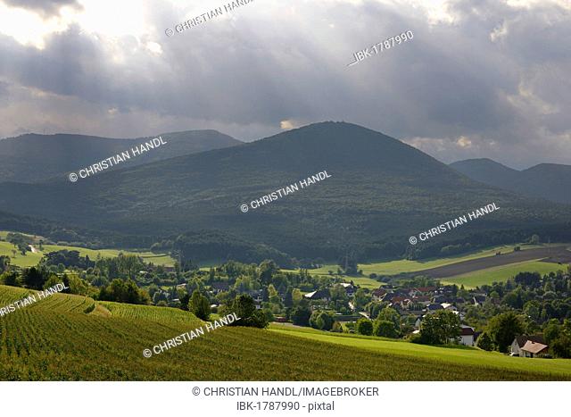 Partial view of Hernstein, Triestingtal valley, Lower Austria, Austria, Europe