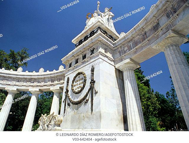 Monument to Benito Juarez, Mexico City historic centre. Mexico
