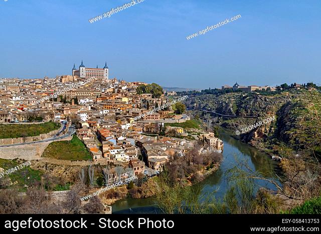 View of Toledo with Tagus river, Spain
