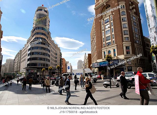 Gran Via, Madrid Spain