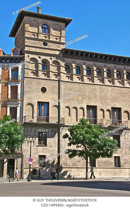 Palace of the Condes de Morata o de Luna, Superior Court of Justice of Aragon, Renaissance Style 1551 Saragossa Aragon Spain