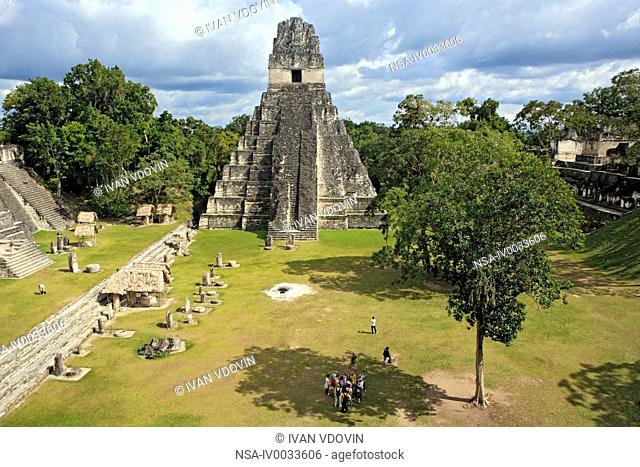 Temple I, Maya ruins of Tikal, near Flores, Guatemala