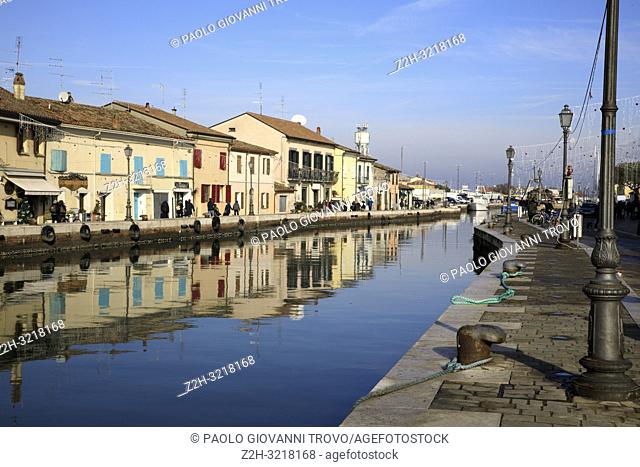 Harbor channel Leonardesque, Cesenatico, Forlì-Cesena, Emilia Romagna, Italy