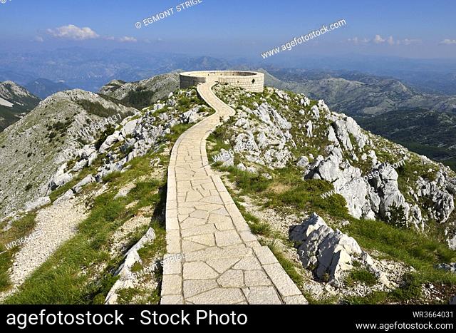 Montenegro, View of Njegusi Mausoleum