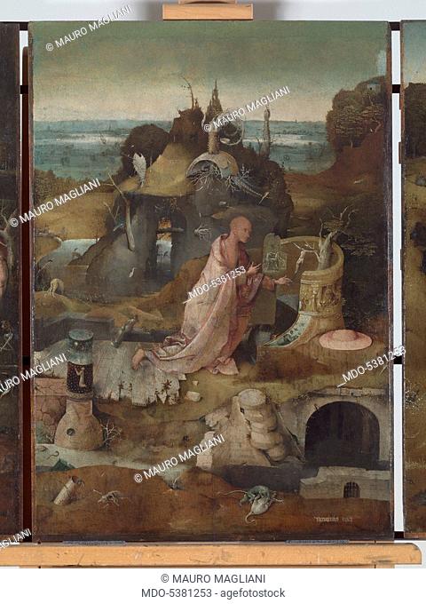 Hermit Saints Triptych, by Joren Anthoniszoon Van Aeken known as Bosch Hieronymus, 1493 about, 15th Century, oil on panel, cm 86, 5 x 60each panel