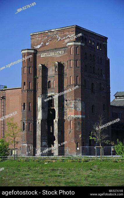 Malakow Tower, former Ewald Colliery, Herten, Ruhr Area, North Rhine-Westphalia, Germany, Malakoff Tower, Europe