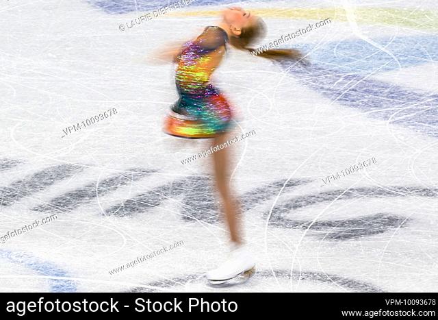 Estonian figure skater Eva-Lotta Kiibus pictured in action during the Short Program of the Women's Figure Skating competition