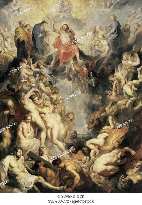 The Last Judgement Peter Paul Rubens 1577-1640/Flemish Oil on Canvas Alte Pinakothek, Munich, Germany