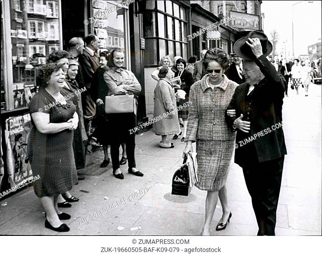 May 05, 1966 - Charlie Chaplin in the old Kent Road: Charlie Chaplin finished shooting his new picture 'A Countess from Hong Kong' yesterday did so only a short...