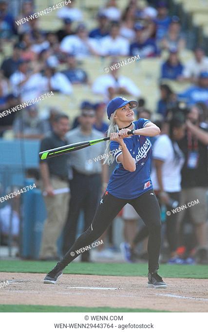 Saturday August 27, 2016; Hollywood Stars game after the Dodgers game. The Los Angeles Dodgers defeated the Chicago Cubs by the final score of 3-2 at Dodger...