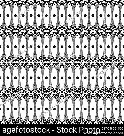 Retro geometric pattern in black and white