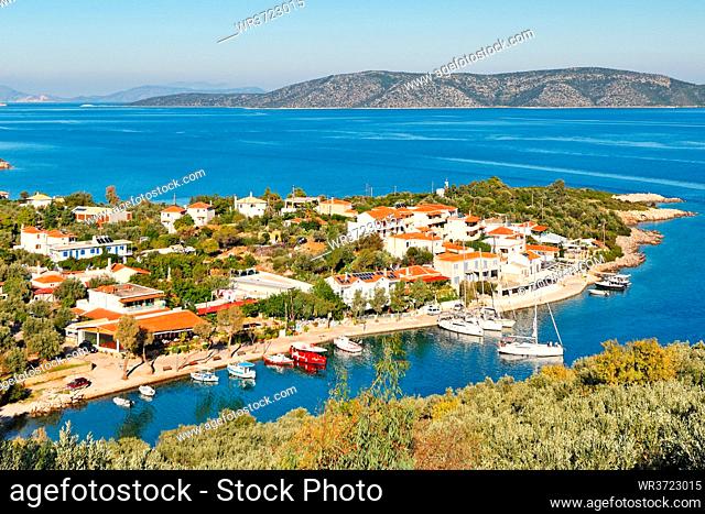 The port at Steni Vala of Alonissos island, Greece