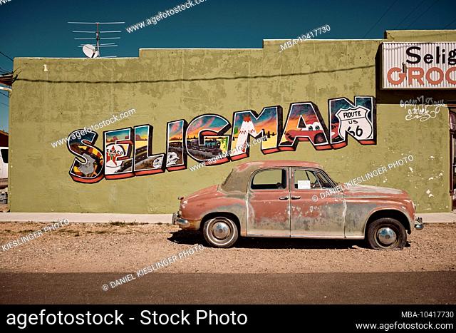 USA, United States of America, California, Arizona, Route 66, Historic Route 66, Seligman, Kingman, Williams, Hackberry