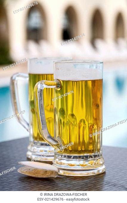 Poolside beer