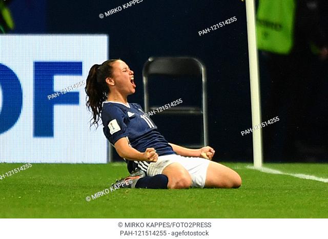 Maria Florencia Bonsegundo (Argentina) (11) yells after her 3: 3, 19.06.2019, Paris (France), Football, FIFA Women's World Cup 2019, Scotland - Argentina