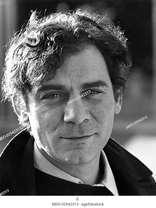 Portrait of Italian actor and scenarist Gian Maria Volonté. Opatjia, 1970s