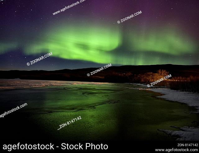 Aurora Borealis Northern Lights Saskatchewan Lake