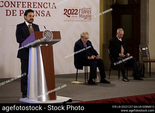 December 27, 2022, Mexico City, Mexico: The director of the Mexican Social Security Institute, Zoe Robledo during the Pulse of Health briefing with Mexico's...