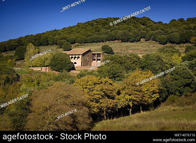 Mas de l'Agustí country house, in the Tagamanent Ethnological Park, in Montseny (Barcelona, Catalonia, Spain)
