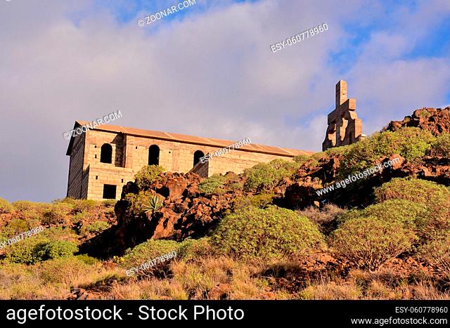 Abandoned Buildings of a Military Base in Tenerife Canary Islands Spain
