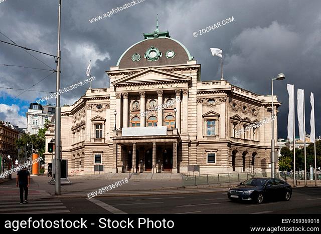 Austria, Vienna, Volkstheater, city landmark from 1889