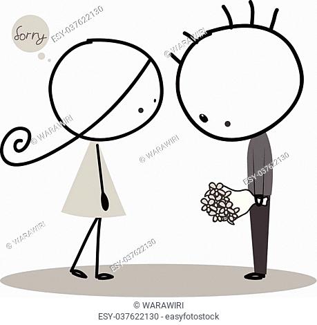 boy and girl broken heart, Stock Vector, Vector And Low Budget Royalty Free  Image. Pic. ESY-023740213 | agefotostock