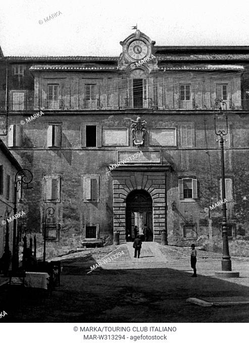 palazzo pontificio, castel gandolfo, 1900 // palazzo pontificio, castel gandolfo, 1900