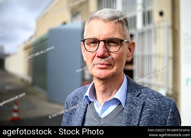 21 February 2023, Berlin: Helge Heidemeyer, director of the Hohenschönhausen Memorial, stands during a press tour before the opening of the new permanent...