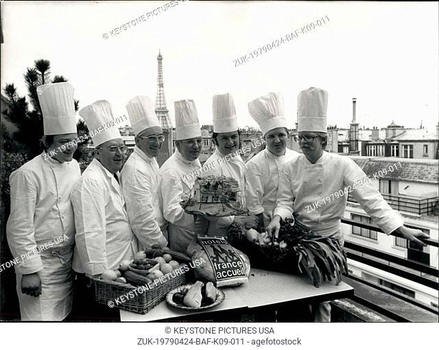 Apr. 24, 1979 - Chefs Gaby Meyer, Albert Tillet, Michel Chiquirin, Raymond Gebhard, Serge Lebert, Dnis Ocio, Marcel Bourhis (Credit Image: © Keystone Press...