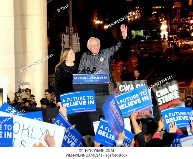 Bernie Sanders rally in Washington Square Park Featuring: Bernie Sanders Where: Manhattan, New York, United States When: 13 Apr 2016 Credit: TNYF/WENN