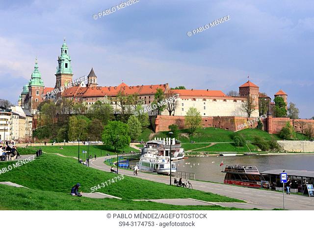 Wawel: View of the fortress, Krakow, Poland