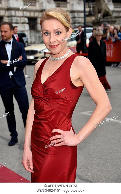 Celebrities arrive for Austrian Film Award 'Romy' at Hofburg in Vienna. Featuring: Natalie O'Hara Where: Vienna, Austria When: 07 Apr 2018 Credit: AEDT/WENN