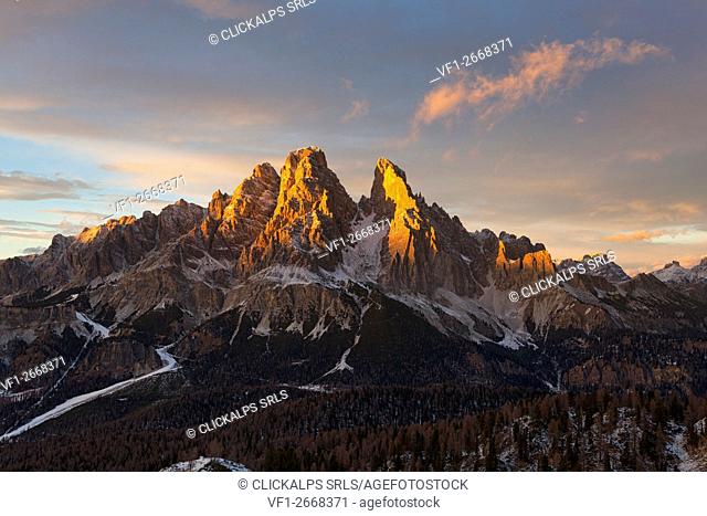Cristallo Group, Ampezzo Dolomites, Cortina d'Ampezzo, Belluno, Veneto, Italy