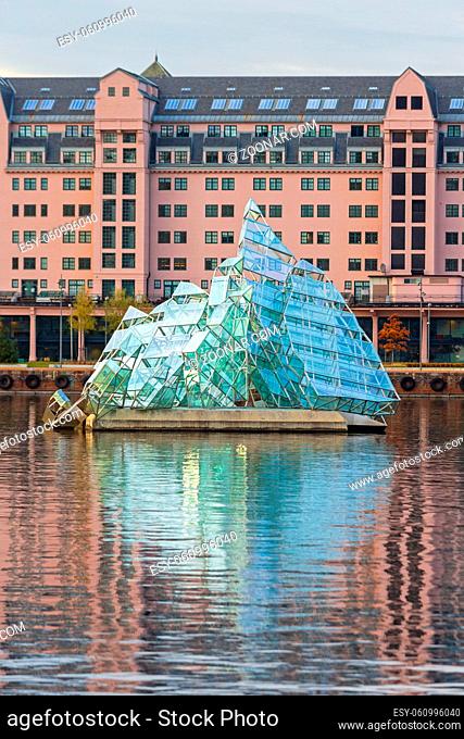 Floating Iceberg Glass Structure in Oslo Norway