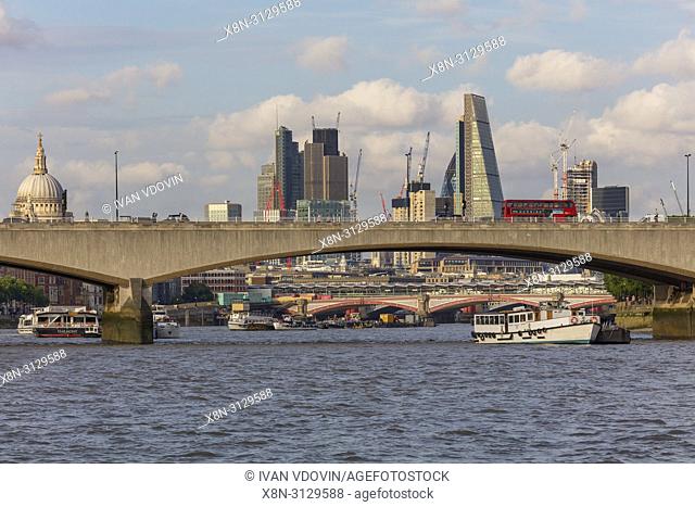 Waterloo bridge, London, England, UK