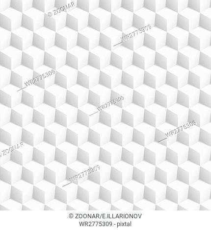 Grey abstract 3d cubes pattern