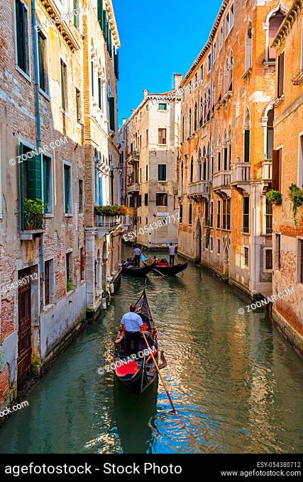 Gondola in Venice - Italy - architecture background