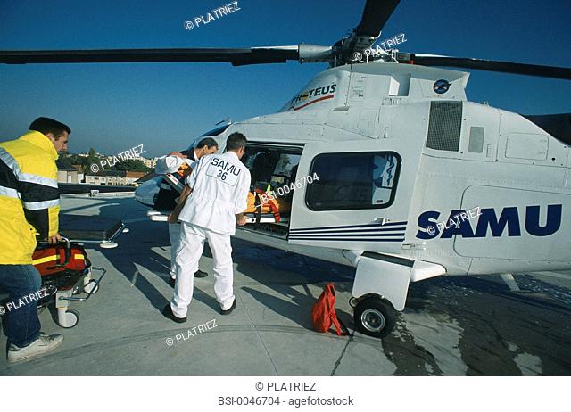 Photo essay. Emergency medical services helicopter