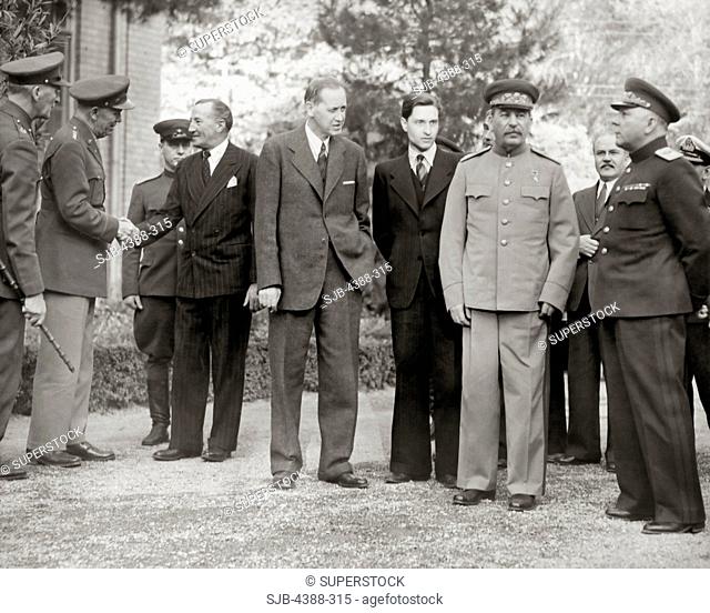 Stalin and Others at Tehran Conference
