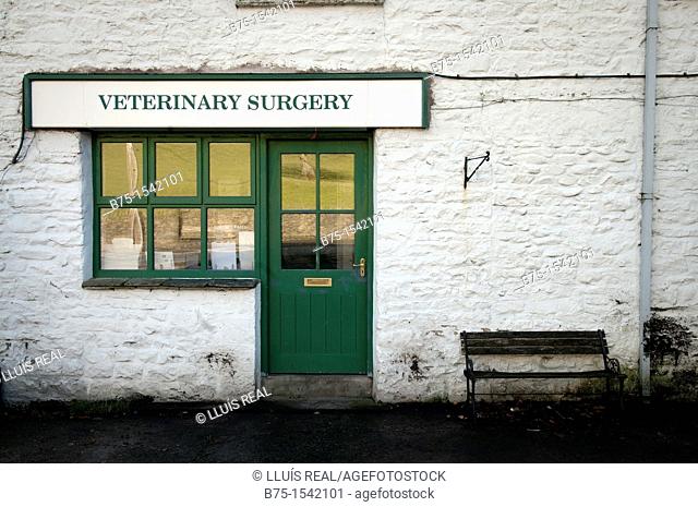 Old fashion Veterinary Surgery in Sedbergh, Book Town in the Yorkshire Dales & Lake Distric, England's, 5 miles from the M6