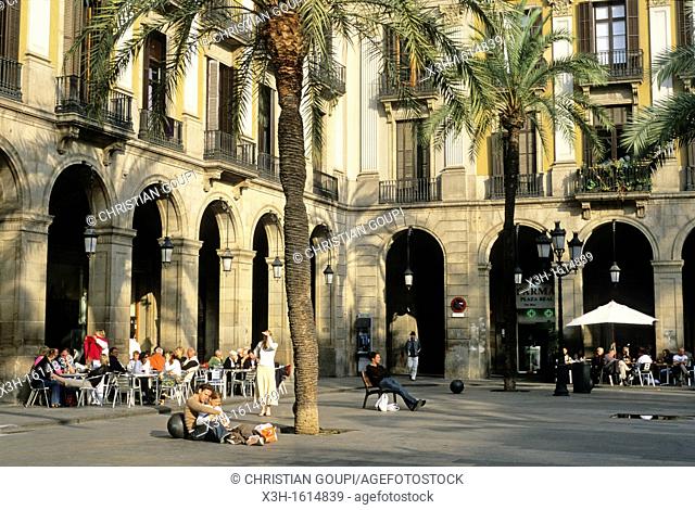 Royal Plaza, Barcelona, Catalonia, Spain, Europe