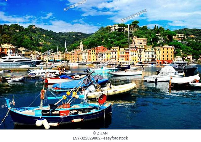 City of Portofino, Liguria, Italy
