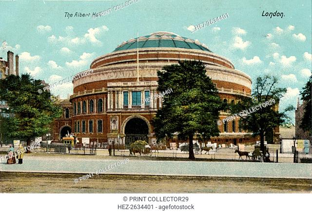 'The Albert Hall, London', c1910. Artist: Unknown