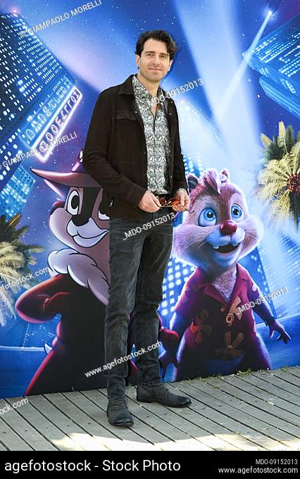 Italiam actor Giampaolo Morelli during the photocall for the presentation of the animated Disney film Chip 'n' Dale: Rescue Rangers