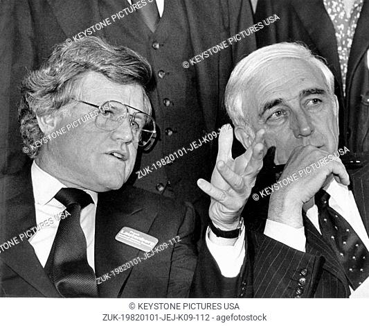 Jan. 01, 1982 - Boston, Massachusetts, U.S. - File Photo: circa 1982. TED KENNEDY. The Kennedy family is a prominent Irish-American family in American politics...
