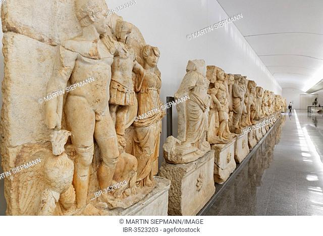 Statues of Augustus and Victoria at front, Aphrodisias Museum