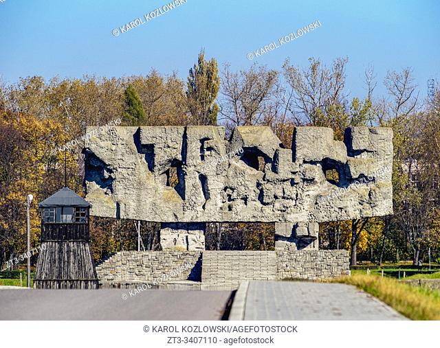 Memorial at Majdanek, German Nazi concentration and extermination camp, Lublin, Lublin Voivodeship, Poland