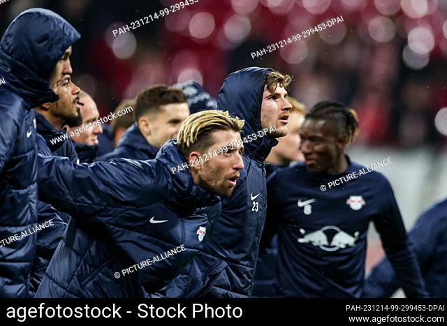 13 December 2023, Saxony, Leipzig: Soccer: Champions League, Group Stage, Group G, Matchday 6 RB Leipzig - Young Boys Bern at the Red Bull Arena